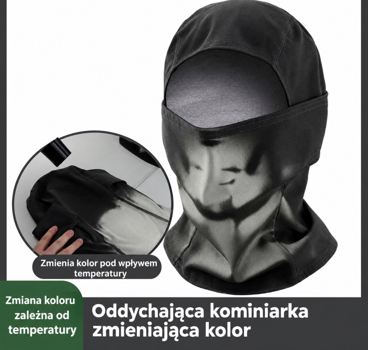 RedlineWall™ HeatShift – Kominiarka Zmieniająca Kolor pod Wpływem Temperatury