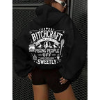 Amazon Cross-Border American Trendy Brand Hooded Pullover Sweatshirt for Women Spring and Autumn New Loose National Trendy Brand Versatile Top