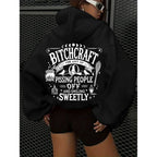 Amazon Cross-Border American Trendy Brand Hooded Pullover Sweatshirt for Women Spring and Autumn New Loose National Trendy Brand Versatile Top