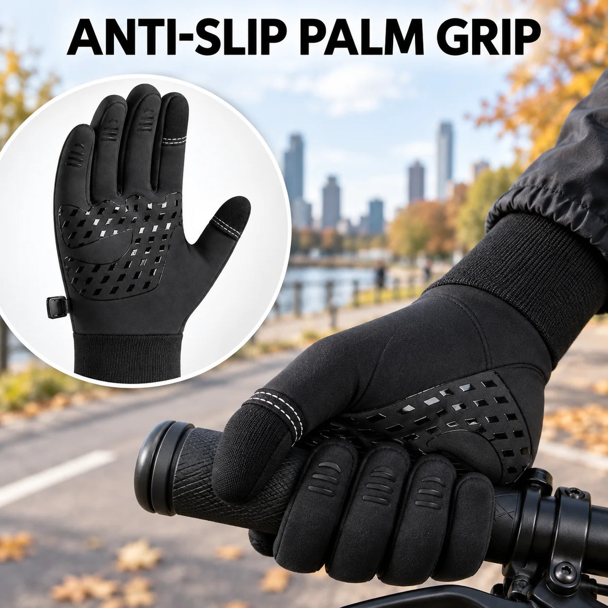 **RedlineWall™ Thermal Grip Gloves – Rękawiczki Termiczne Touchscreen**