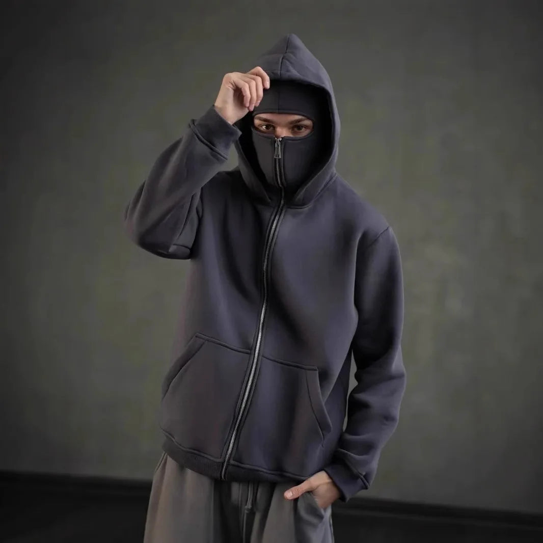 RedlineWall Balaclava Hoodie – Bluza z Kapturem i Maską
