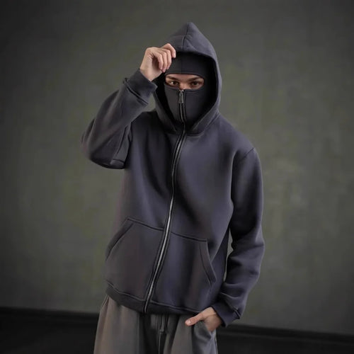 RedlineWall Balaclava Hoodie – Bluza z Kapturem i Maską