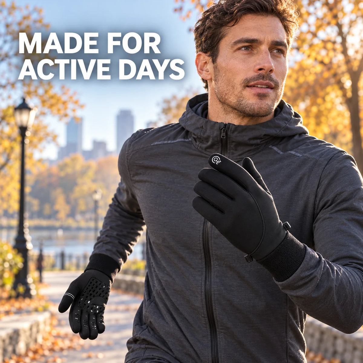 **RedlineWall™ Thermal Grip Gloves – Rękawiczki Termiczne Touchscreen**
